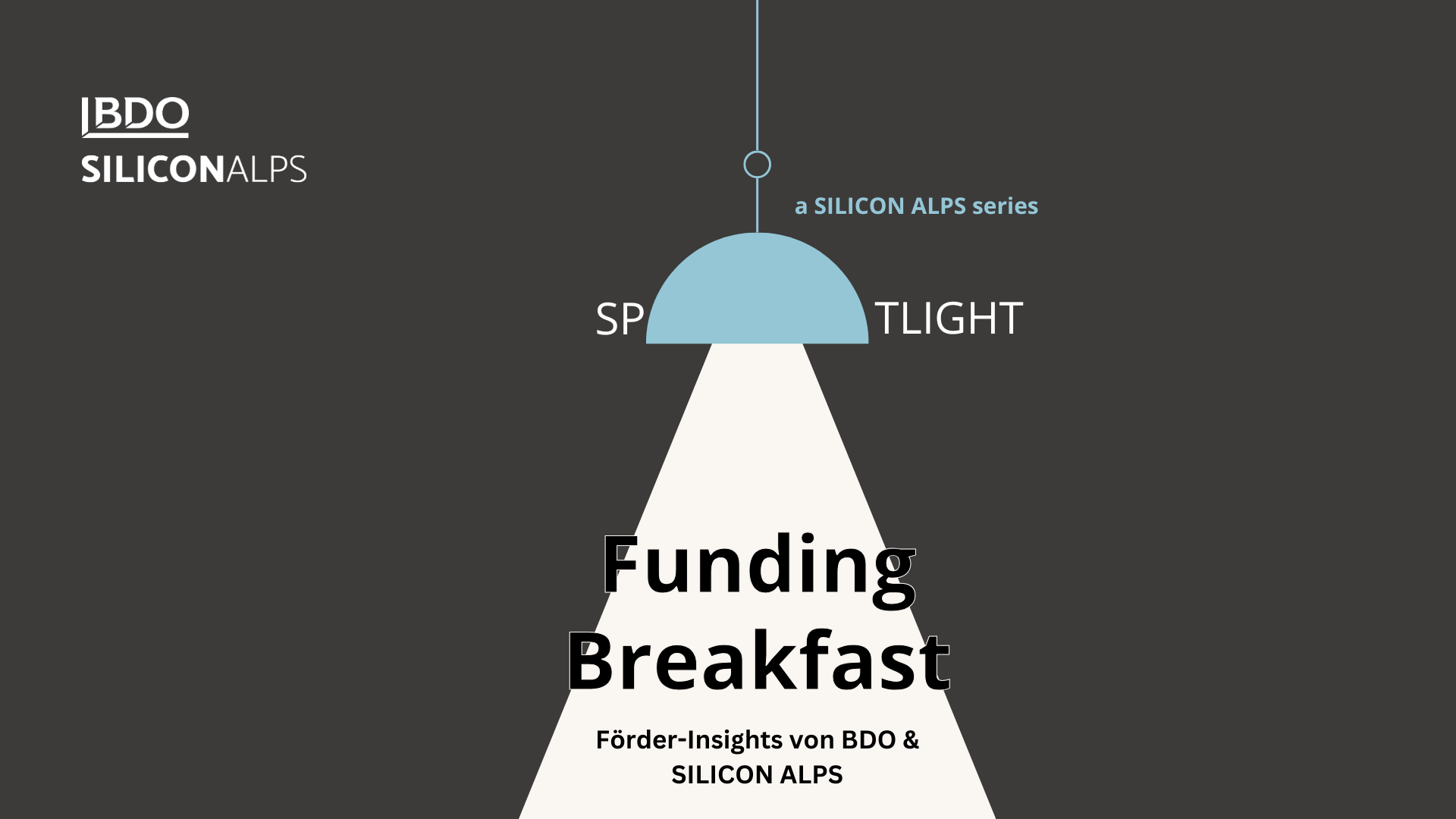 Sujet für das Funding Breakfast der BDO und des SAC